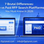 free vs paid RFP search platforms comparison 2026