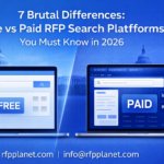 free vs paid RFP search platforms comparison 2026